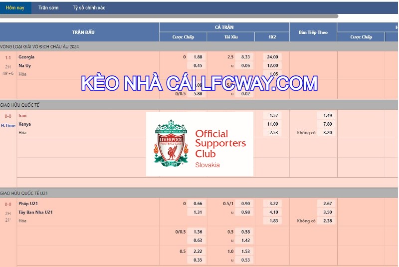 Keonhacai - Tỷ lệ kèo nhà cái 5 bóng đá trực tiếp 2026 1 keonhacai lfcway