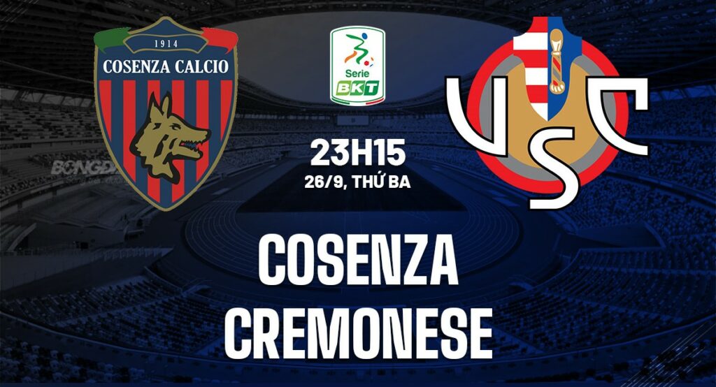 Soi kèo Cosenza vs Cremonese 23h15 ngày 26/9 Hạng 2 Italia 5 soi keo cosenza vs cremonese 1