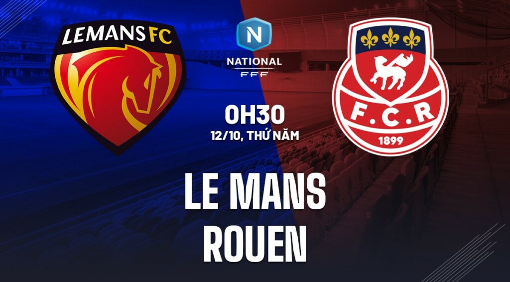 Soi kèo Le Mans vs Rouen 0h30 ngày 12/10 (Hạng 3 Pháp 2023) 5 soi keo le mans vs rouen 1