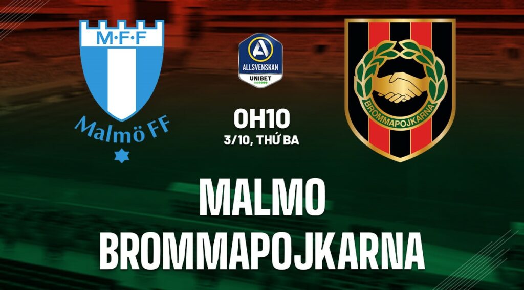 Soi kèo Malmo vs Brommapojkarna 0h10 ngày 3/10 5 soi keo malmo vs brommapojkarna 1