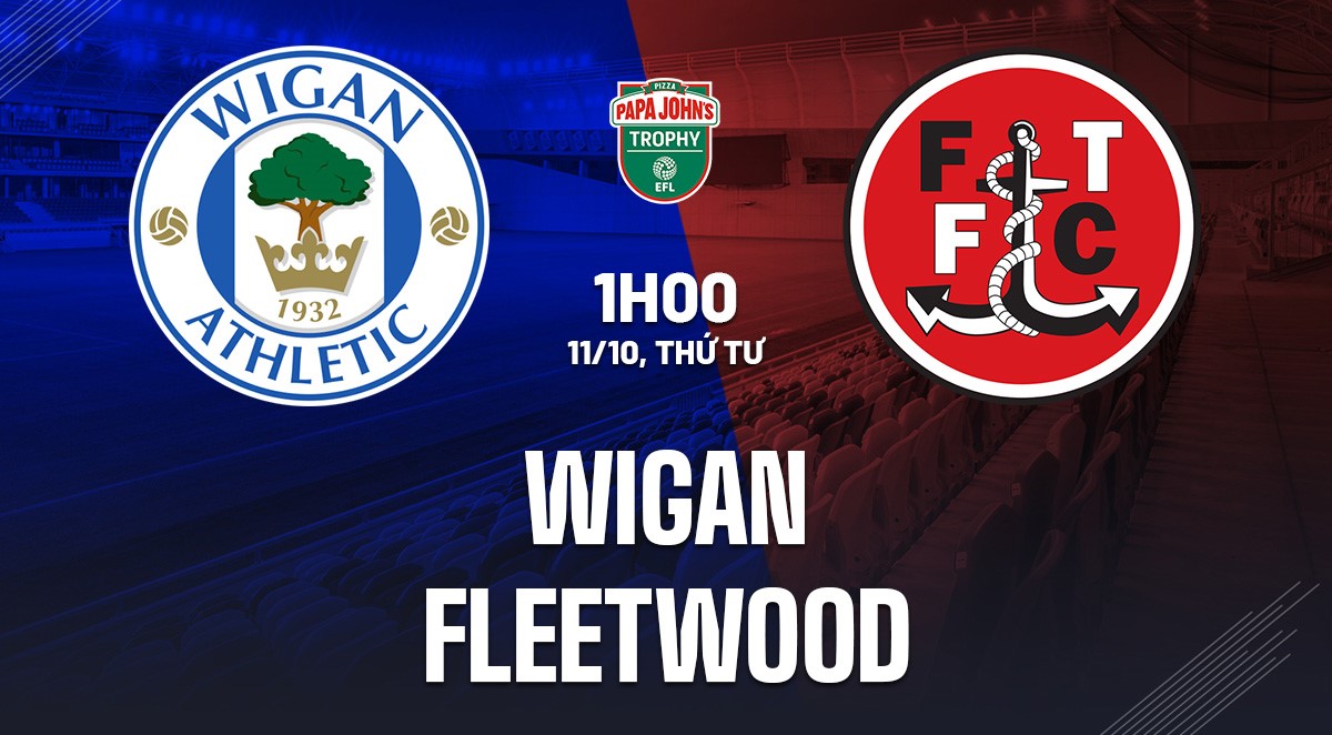 Soi kèo Wigan vs Fleetwood 01h00 ngày 11/10 (EFL Trophy)